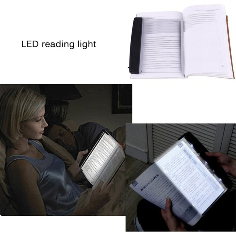 Creative Flat Plate LED Book Light Reading Night Light Portable Travel dormitory Led Desk Lamp Eye Protect for Home Bedroom